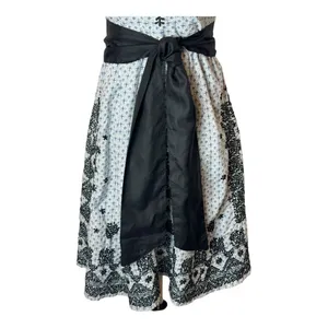 Anthropologie Moulinette Soeurs Dress Women 2 Blue Embroidered Strapless Elysian thumbnail 8
