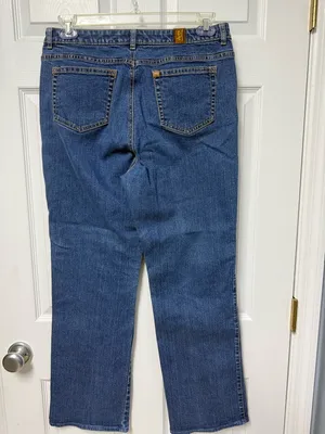 Aura Women's Boot Cut Jeans - Blue Denim 12 long thumbnail 3
