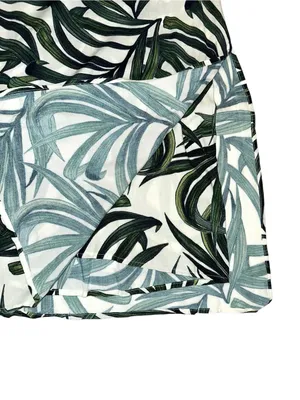 Show Me Your Mumu Byron Green Leaf Halter Mini Dress XS in Peruvian Palm Breeze thumbnail 9
