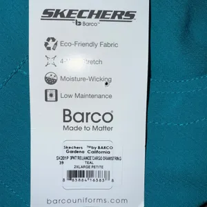 Skechers‎ by Barco Teal Relaxed Fit Drawstring Scrub Pant Women 2XL Petite new thumbnail 5