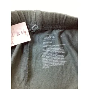 Green Wide Leg Pajama Pants with Drawstring and Black Piping Detail…‎ thumbnail 3