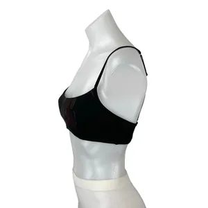 Lululemon Daily Black Floral Sleeveless Activewear Sports Bra Crop Tank Top S thumbnail 2