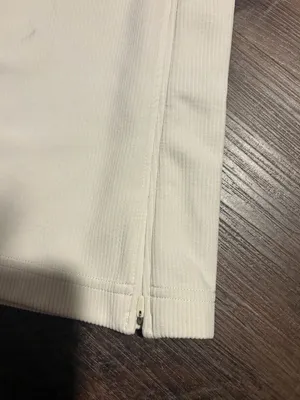 Lululemon Brushed Softstreme Ribbed Zip Flared Pant Size 6 Bone thumbnail 5
