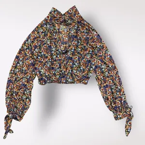 Free‎ People All Dolled Up Floral Mesh Cropped Long Sleeve Womens M Boho thumbnail 5