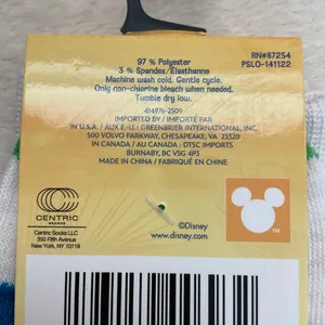 Disney Stitch White and Green Socks thumbnail 3