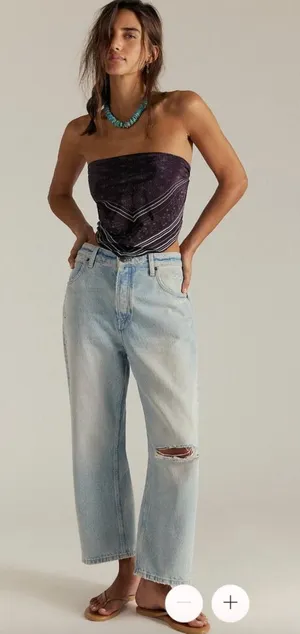 We The Free Deep Trance Boyfriend Ankle Jeans Women Size 27 NWT thumbnail 1