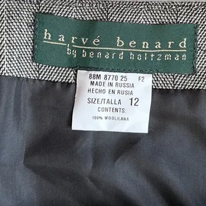 Harve'‎ Bernard Wool Wrap Maxi Skirt with Fringe Size 12 thumbnail 9