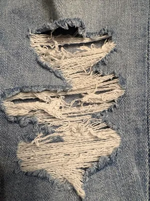 American Eagle Ne(x)t Level Stretch Distressed Skinny Jeans light wash Size 6 thumbnail 6