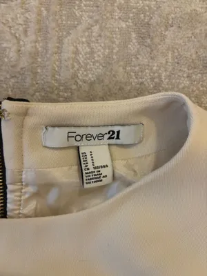 Forever 21 black and white color block mini dress thumbnail 2