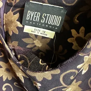 Vintage Byer Studio Maxi Dress Empire Waist Floral 90s Grunge Boho Size 12 thumbnail 8