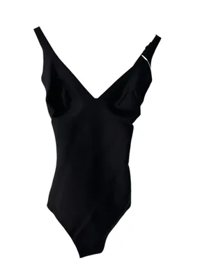 NWT Skims Body Unlined Plunge Bodysuit black Size S ( Sold Out) thumbnail 4