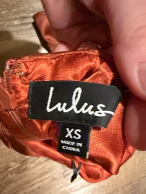 Lulu’s Celebrate Me Rust Brown Satin Halter Mini Dress XS thumbnail 5