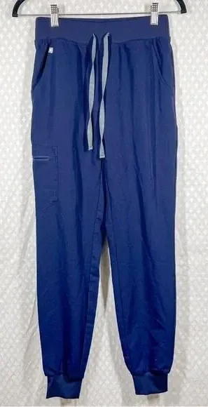Figs Dark Blue High‎ Rise Zamora Jogger Scrub Pants thumbnail 1
