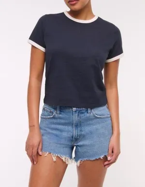 90s Relaxed Cut-Off Abercrombie Shorts High-Rise thumbnail 1