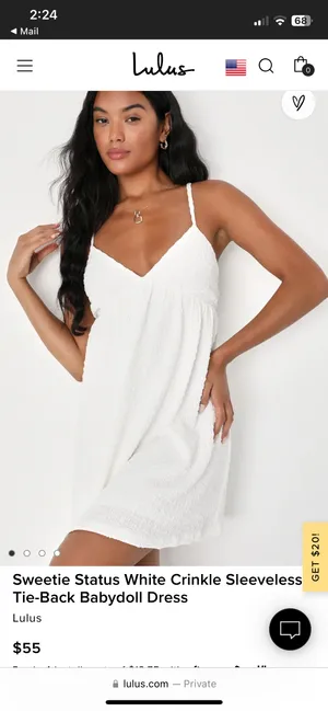 Lulus white dress thumbnail 1