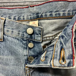 Vintage Abercrombie & Fitch Denim Shorts 4R Button Fly Made in USA Raw Hem Y2K‎ thumbnail 7