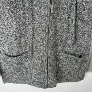 Bridgewater Classics 100% Shetland Wool Full Zip Hoodie Sweater Size Medium Gray thumbnail 3