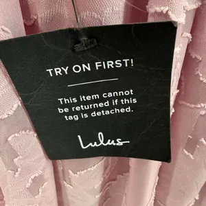 Lulus Dress Women’s SZ Large NWT Love and Beyond Mauve Pink Burnout Floral Maxi thumbnail 7