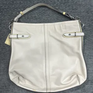 Coach Colette Signature Hobo Bag Leather Cream Shoulder Strap Casual Work Travel thumbnail 6