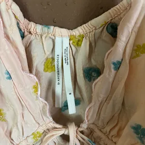 Anthropologie Peach Floral Chemise thumbnail 3