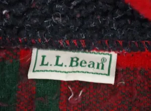 Vintage LL Bean USA Made Plaid Fleece Chore Jacket Ladies' Large thumbnail 2