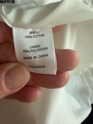 superdown x Revolve Leia Off Shoulder White V Neck Cotton Mini Dress XS thumbnail 7