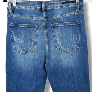 RISEN Denim Medium Wash Distressed High Rise Slim Straight Ankle Jeans Size 9/29 thumbnail 5