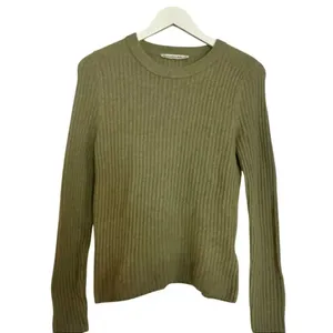 Abercrombie & Fitch green slim crewneck ribbed sweater small thumbnail 7