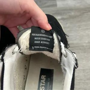Golden Goose Mid Star Black High Top Skater Sneakers Streetwear Italian Size 37 thumbnail 6