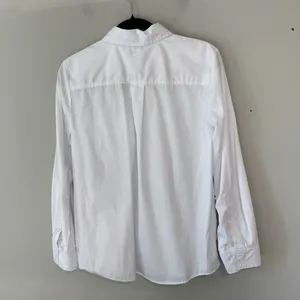 Madewell Relaxed Button Front Shirt Poplin Cotton White Small thumbnail 3