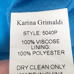 Karina Grimaldi Saralyn Sleeveless High Low Dress on Blue Floral Size XS thumbnail 7