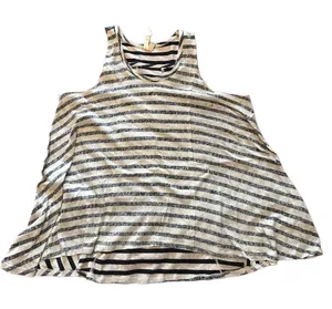 Free People black and white striped‎ inside-out tank top size s cotton thumbnail 1