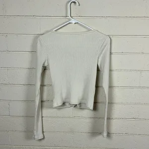 Brandy Melville Zelly Cream Cardigan one size thumbnail 6