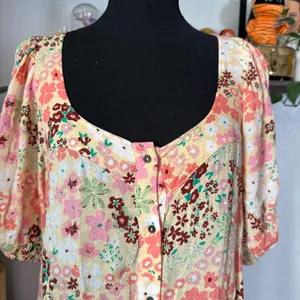 Free People Callie Printed Tunic Dress thumbnail 3