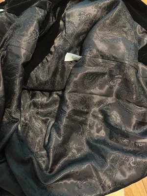 Coldwater Creek Black Velvet Three-Button Blazer Coat thumbnail 6