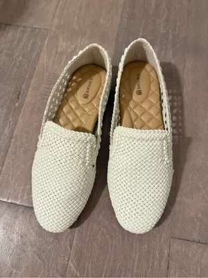 Birdies White Woven Starling Slip-On Women’s Loafers/Flats Size 7 thumbnail 2