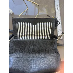 Kate Spade Southport Avenue‎ Mini Maria Black Leather Crossbody Handbag Purse thumbnail 5