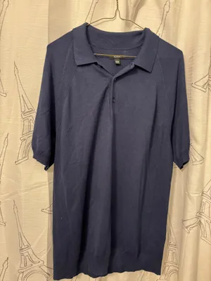 Alfani MENS top Navy blue Sz. L thumbnail 3