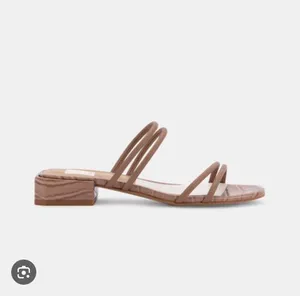 Dolce Vita Women's Beige Strappy Sandals Cafe Leather thumbnail 8