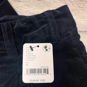 Free‎ People black velvet baggy pants size 4 NWT thumbnail 3