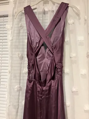 Azazie Dress Bridesmaid Plum thumbnail 4