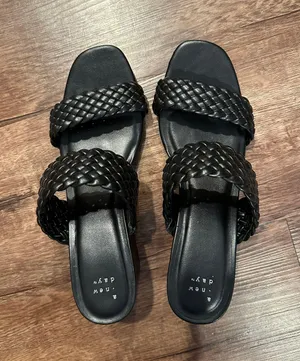 A New Day Black Braided Heels thumbnail 2