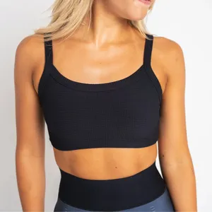 Year of Ours | Revolve Thermal‎ Active Waffle Black Bralette in Size Small thumbnail 1