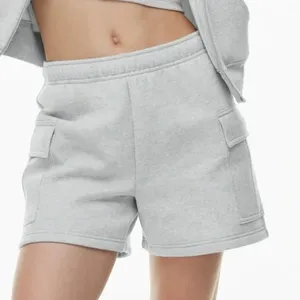 Aritzia TNA Heather Grey‎ Cozy Fleece Mega Fit Sweatfleece Shorts thumbnail 1