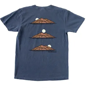 NEW Nature Backs Ascend T-Shirt in Denim thumbnail 1