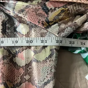 Casting France off the shoulder long sleeve snake print shimmer sheer blouse M thumbnail 9