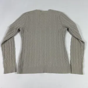 Ralph‎ Lauren Sweater Womens Medium Cable Knit V Neck Cashmere Slim Fit thumbnail 8