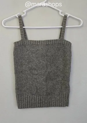 Ralph Lauren Gray Cashmere Sweater Tank Top thumbnail 1
