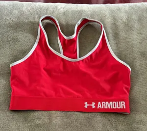 Red Under Armour Sports Bra thumbnail 1