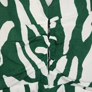 BA&SH Terence Midi‎ Dress in Green/White Size 2 Hawaiian Print thumbnail 6